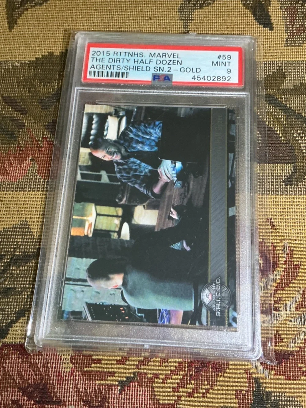 2015 Marvel Agents of Shield The Dirty Half Dozen #59 numbered 010/100 PSA 9